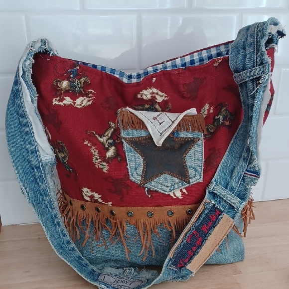 Vintage Awesome Denim Bag